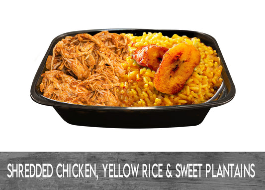 SHREDDED CHICKEN, YELLOW RICE AND SWEET PLANTAINS x 1 Unit  - MASTER BOX 20 CT