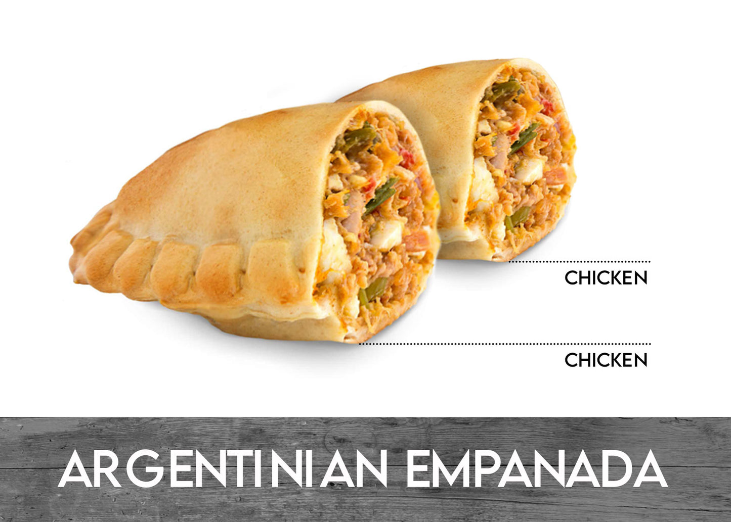 ARGENTINIAN CHICKEN EMPANADAS x 2 Unit - MASTER BOX  20CT